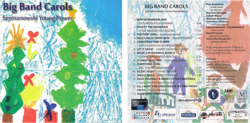 Okładka płyty Szymoanowski Young Power Big Band z 2014 roku